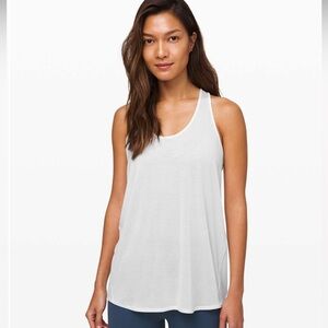 Lululemon Essential Tank Pleated
 *Jersey White Flawed